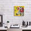  «Yellow Zebra» par Heather Gauthier, art mural sur toile, 12 po x 12 po-1690199619