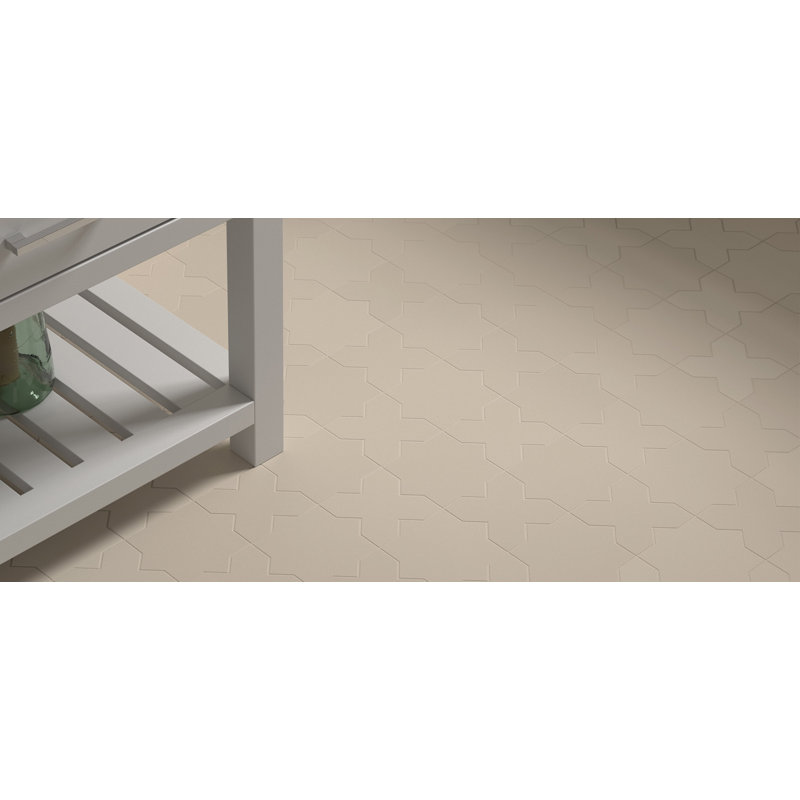 Porto Star+Cross 6.1 in. x 11.9 in. Porcelain Wall and Floor Tile (10.54 Sq. Ft. / Case), Taupe