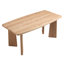 Ensemble de salle à manger rectangulaire moderne avec chaises rembourrées avec dossier et accoudoirs-2063240726-2063240938-2063240940
