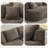 Boneless Chaise Curved Corduroy Sectional Sofa, Extra Large Deep Seats, Modular Layout, No Assembly-329000104-329000106
