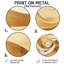 «Gold Spiral Flow» - art mural rond en spirale abstraite-1000054731