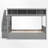 Twin Over Full Bunk Bed With Shelves And Storage Staircase-1979212134
