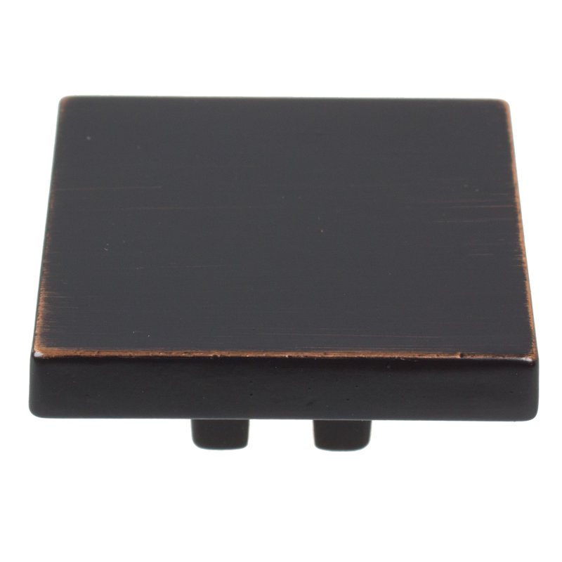 1 1/2" Length Square Knob Multipack, Oil Rubbed Bronze