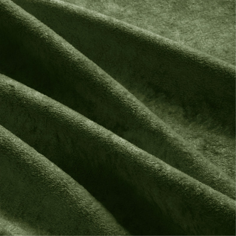 Repose-pieds décoratif en velours, Green