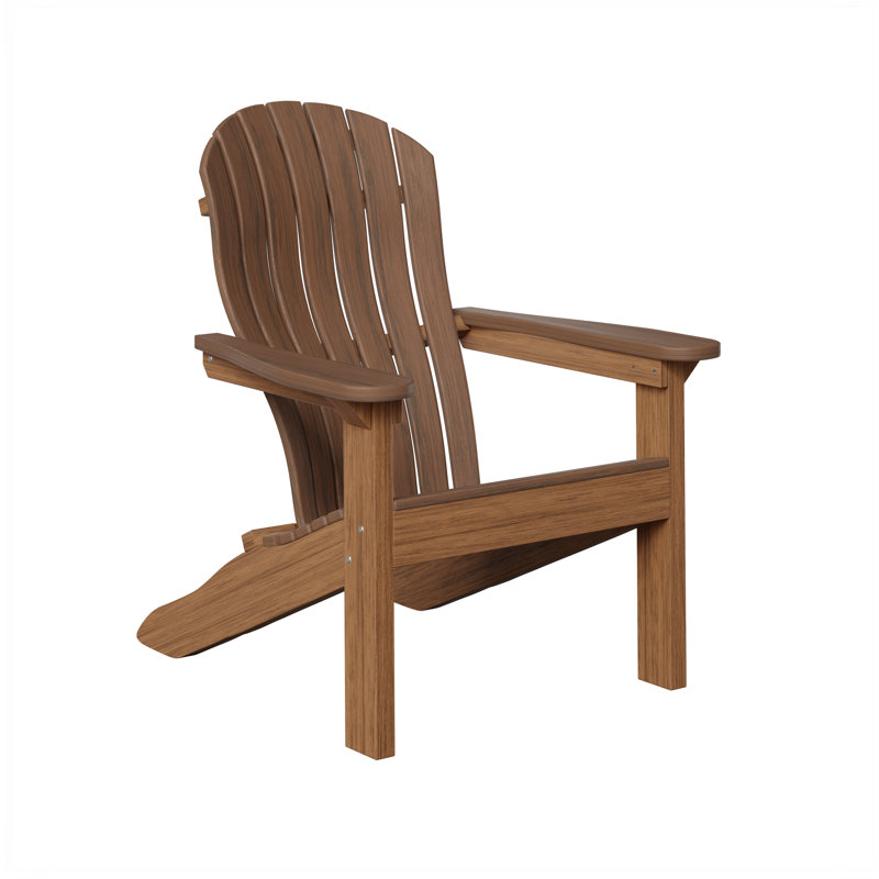 Berlin Gardens Contour Adirondack Chair, Brazilian Walnut with Antique Mahogany