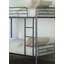 Lit superposé avec structure en métal de style contemporain et échelle attachée