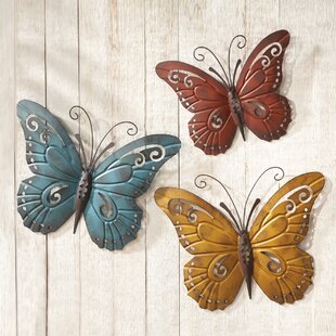 Metal Butterfly Outdoor Wall Decor, 18