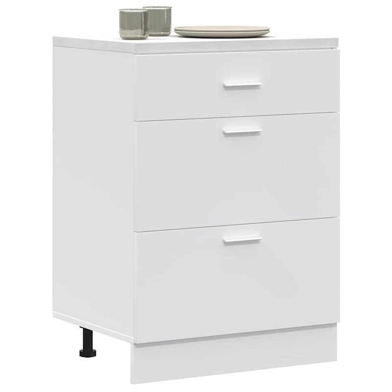 Armoire de cuisine vidaXL Lyon, Blanc