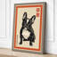 Bulldog Portrait Japandi - Wrapped Canvas-1757741343-1757741542