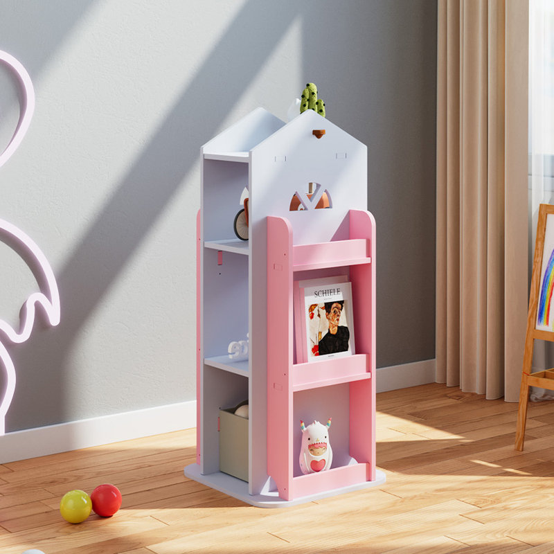 Bookcase, White/Pink
