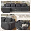 Canapé modulaire modulaire, canapé Cloud modulaire avec siège profond, grand canapé confortable pour le salon, gris-1677402700