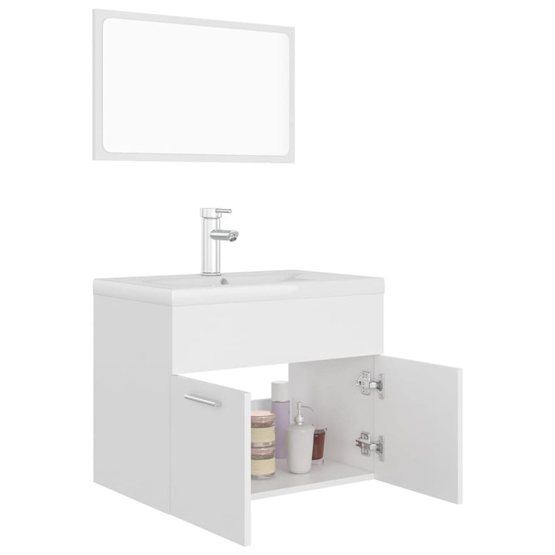 Geisi Bathroom Furniture Suite, White