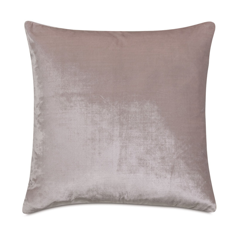 Velvet Feather Reversible Throw Pillow, Pink