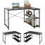 Micaden Modular L-Shaped Steel Writing Desk