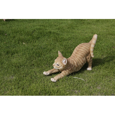 Cat Stretching Statue