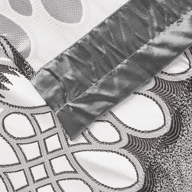 Tailored Window Valance, Silver