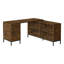 Bureau d'ordinateur d'angle en forme de L en métal, pour le travail, un bureau personnel ou un ordinateur portable-1258264841