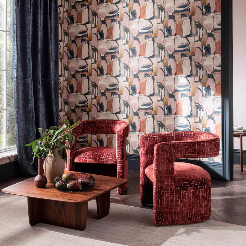 Vivido 10.05m x 52cm Matte Wallpaper Roll, Linen/Charcoal