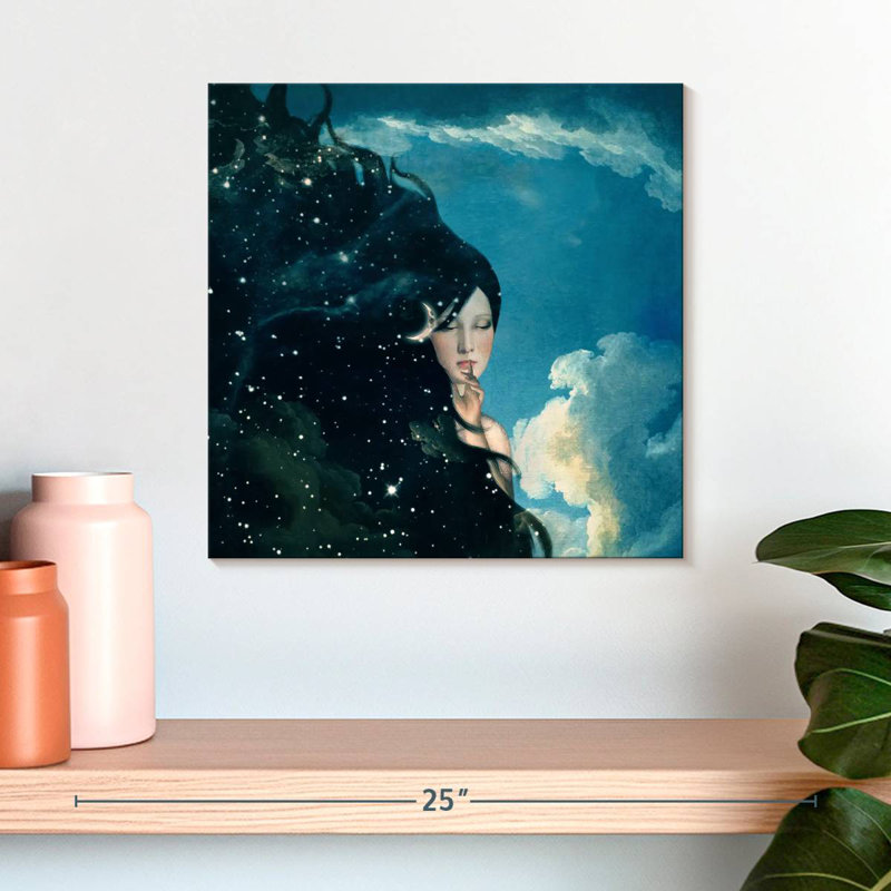 Leisha Lady Night, 16" H x 16" W