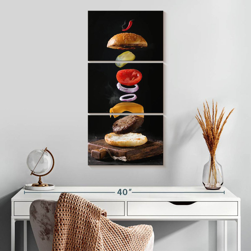 Burger, 32" H x 15" W