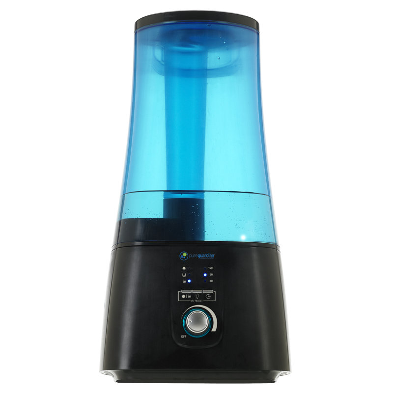 Guardian Technologies 2 Gallons Dual Mist Ultrasonic Tabletop Humidifier for 380 Cubic Feet