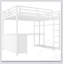 Lit mezzanine en métal avec garde-robe, bureau en forme de L et cubes de rangement pour des espaces de vie et d'étude polyvalents-129431916-129431920