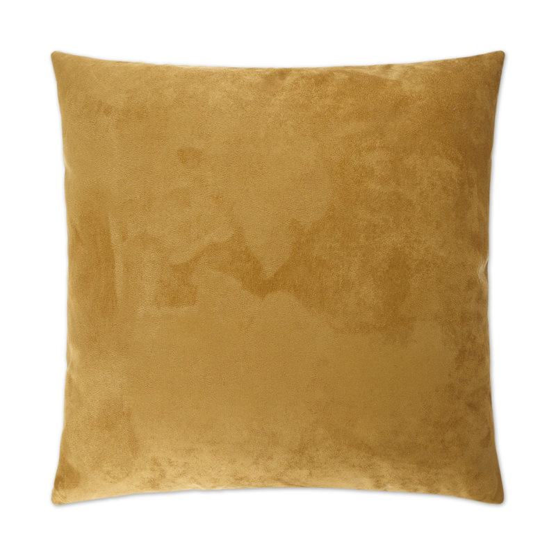 Passion Suede Pillow Cover & Insert, Copper, Square 20"