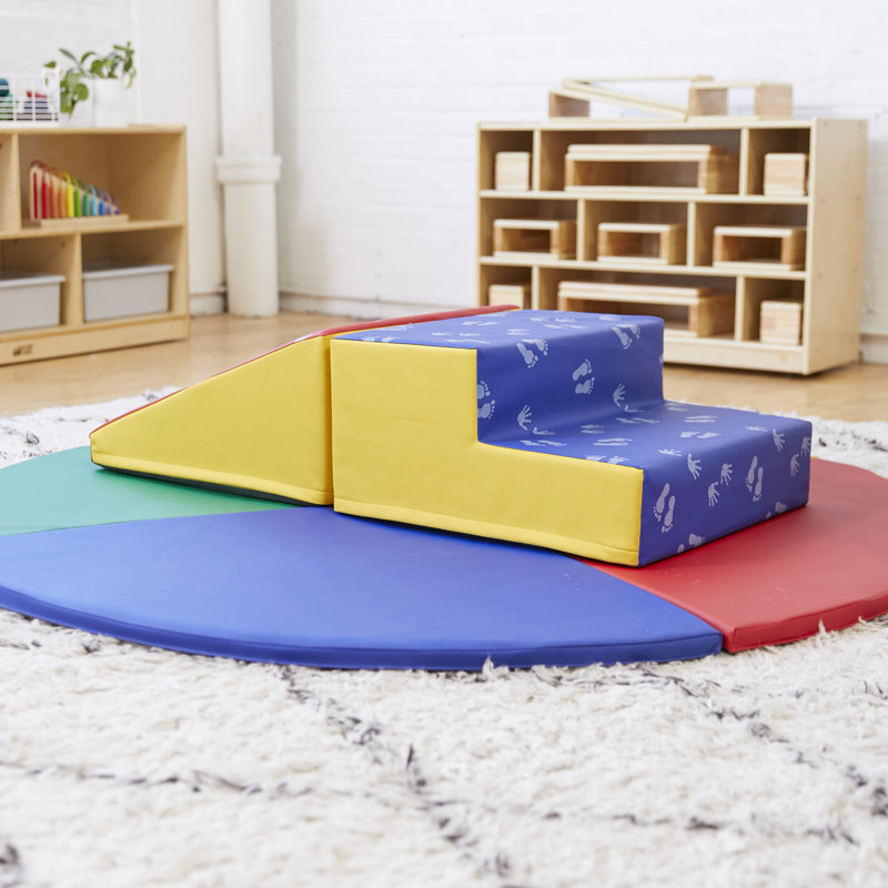 2 pièces ECR4Kids SoftZone, Bleu/rouge
