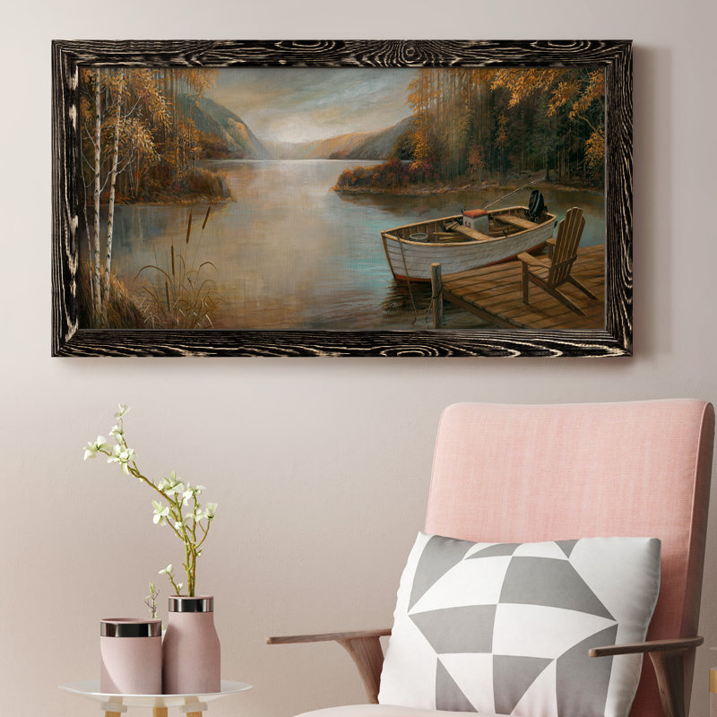 Peaceful Serenity - peinture sur toile encadrée, Noir