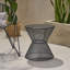 Table d'appoint en fer durable avec motif en maille Breezy, pour une utilisation extérieure et intérieure-1885535366
