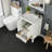 Eviva London 24"W x 18"D Bathroom Vanity with Undermount Porcelain Sink-25180584-25180583