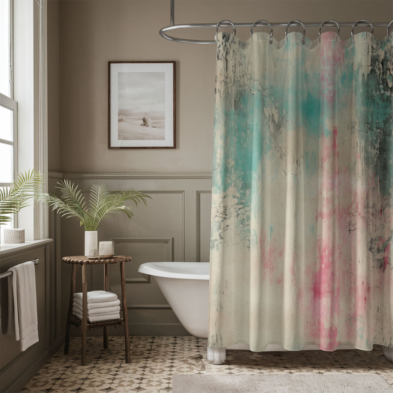 Rideau de douche Teal, H 74 po x l 71 po