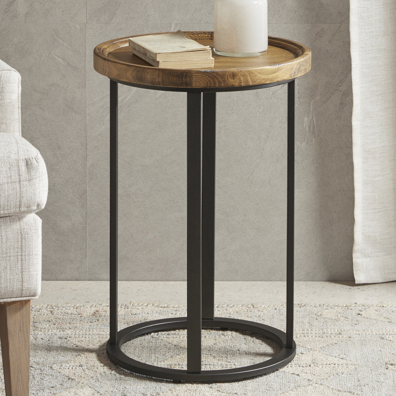 Martha Stewart Irisa Round Accent Table & Reviews Wayfair