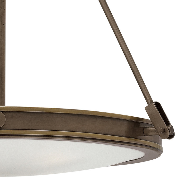 Collier 4-Light Bowl Pendant, Bronze clair huilé