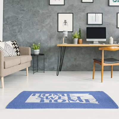 Tapis bleu Home Sweet South Dakota
