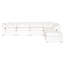Repose-pieds standard carré de 39,5 po Lillia-86851170