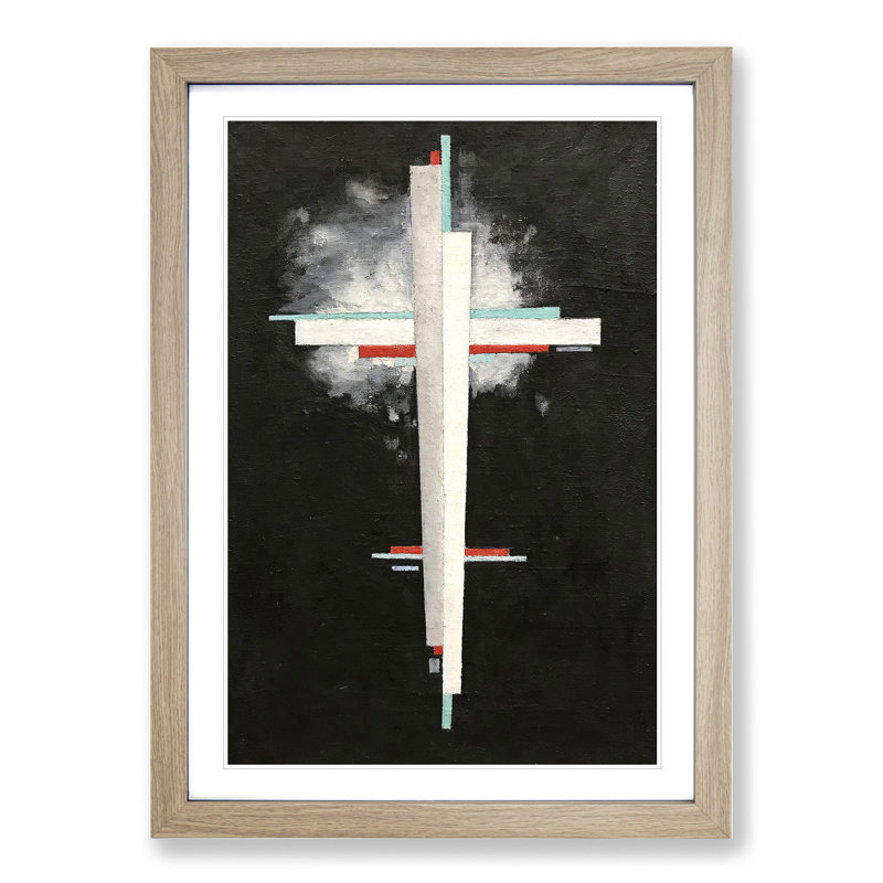 Suprematist Composition Vol.3 by Ilya Chashnik - Picture Frame Painting, 36cm H x 27cm W x 2cm D, Oak Framed