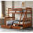Twin-Over-Full Bunk Bed With Ladders, Storage Drawers, And Solid Pine Frame For Space-Saving And Durability