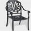 7-Piece All-Weather Cast Aluminum Dining Set, Include 2 Swivel Chairs,4 Dining Chairs and Rectangular Table With Black Frame