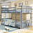 Twin Over Twin Bunk Bed With Ladder-1267253185