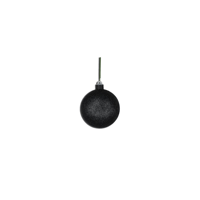 Ornement boule solide, Noir