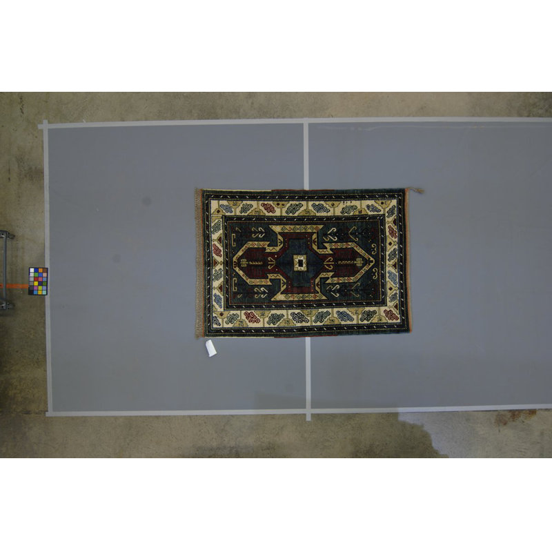 Sevan Wool Southwestern Area Rug in Beige/Green