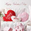 Décorations pour la Saint-Valentin - Coussins décoratifs 3 pièces Love Heart, Chenille pour la chambre à coucher, le salon, le canapé, les décorations des Fêtes