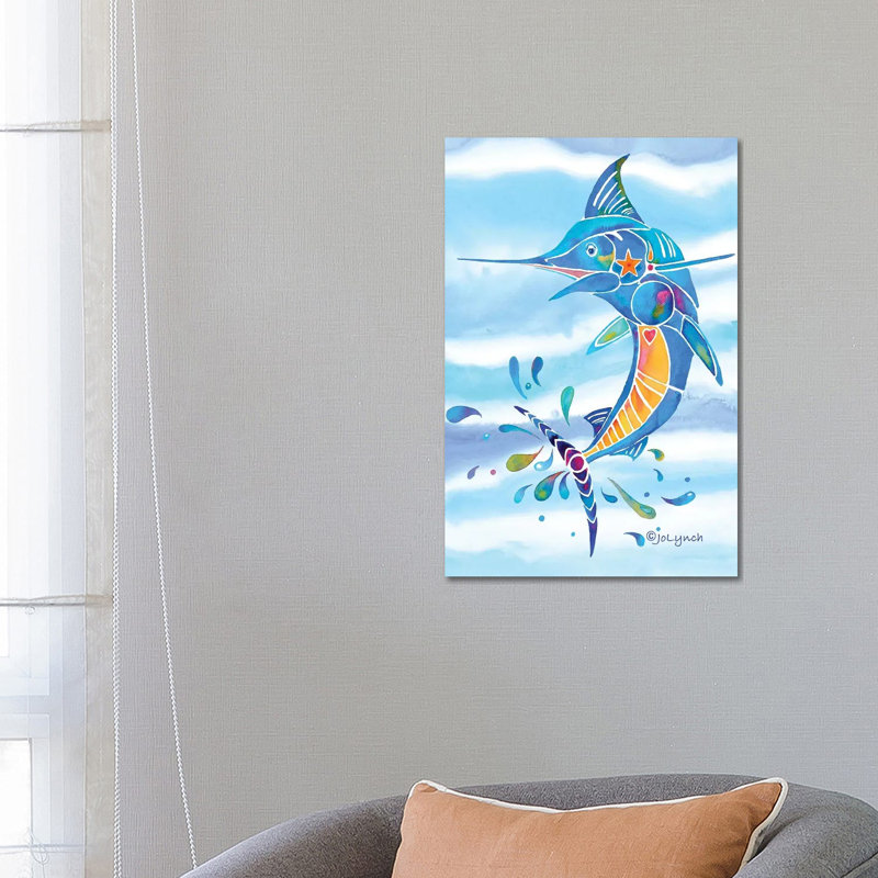 Marlin Fishing by Jo Lynch - Wrapped Canvas Gallery-Wrapped Canvas Giclée, 66.04cm H x 45.72cm W