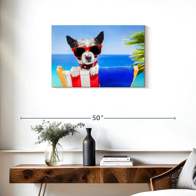Ketti Beach Chic Dog, 20" H x 30" W