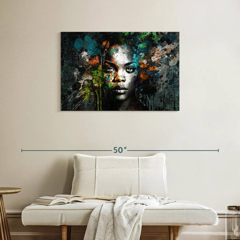 Charme africain grunge Leisha, H 24 po x l 36 po