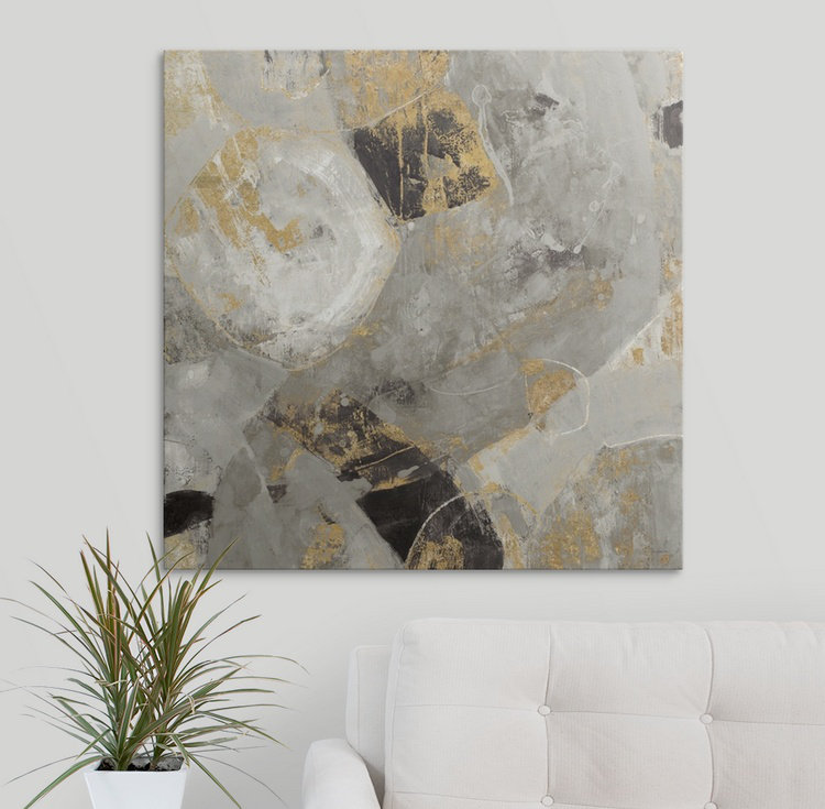 «Gondola Painted Desert Neutral», Albena Hristova, reproduction d'art, H 35 po x l 35 po x P 1,5 po, Toile