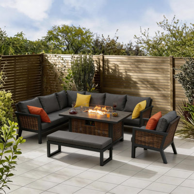 Patio Dining Set with Rectangular Table