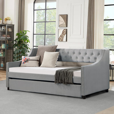Falona Upholstered Daybed with Trundle by Wildon Home