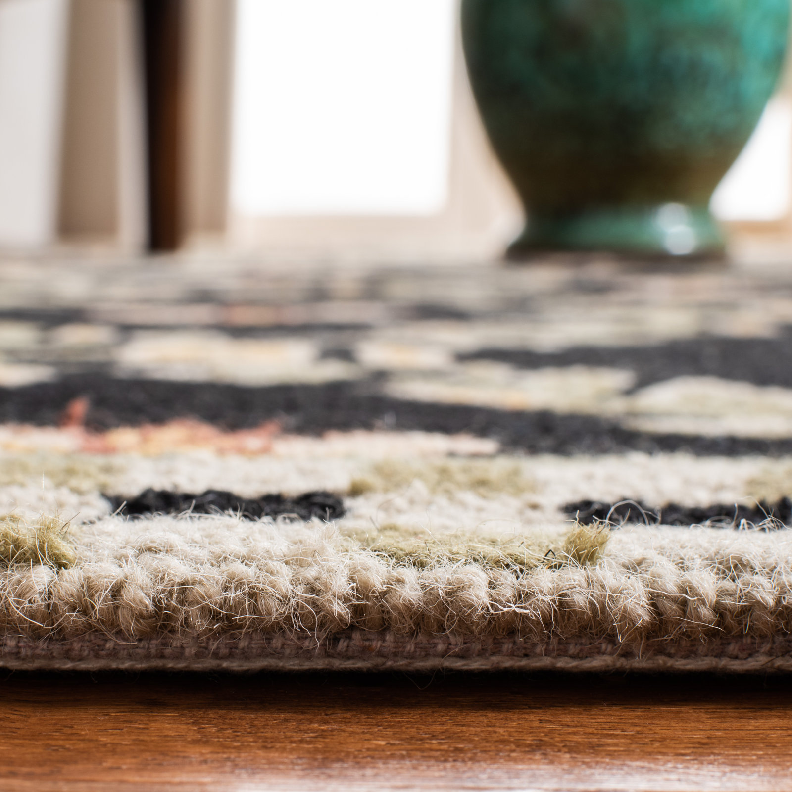 Hand-Hooked Wool Southwestern Rug, Runner 2'6" x 8'